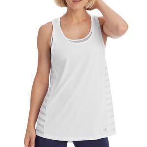 Champion Women’s Train Tank Top with Mesh Stripes